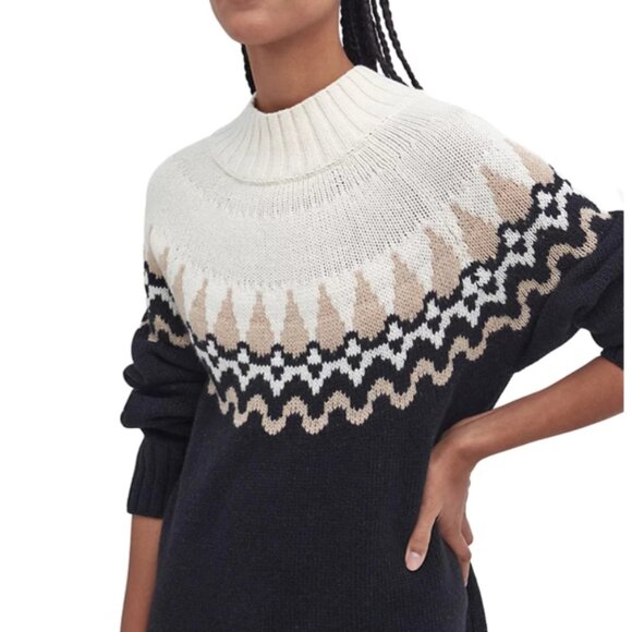 NEW Barbour Kingsford Fair Isle Sweater Dress 2510  10T5 - Picture 7 of 12